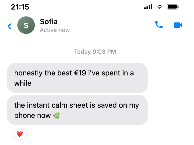 Message from a reader about The Anxiety Reset